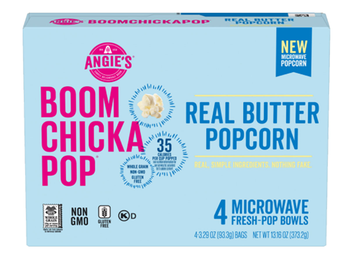 boom chicka pop real butter popcorn