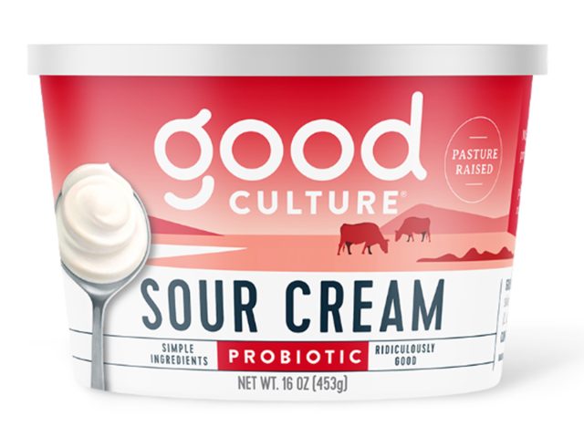 Good Culture Probiotic Sour Cream on a white background