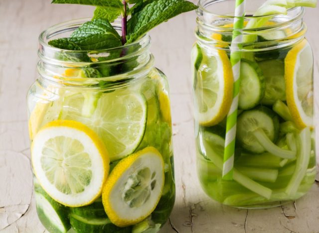 lemon cucumber celery water
